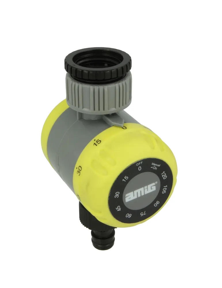 Programador de riego R42 - Ø60 x 80 mm - ABS / goma - Verde pistacho-Negro