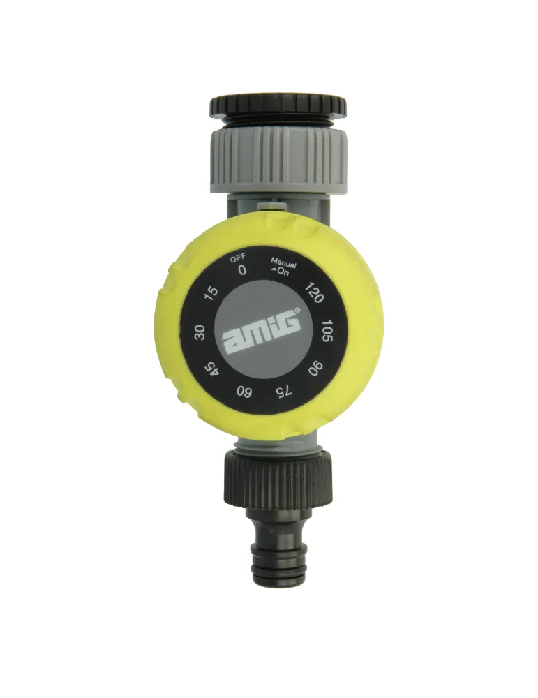 Programador de riego R42 - Ø60 x 80 mm - ABS / goma - Verde pistacho-Negro