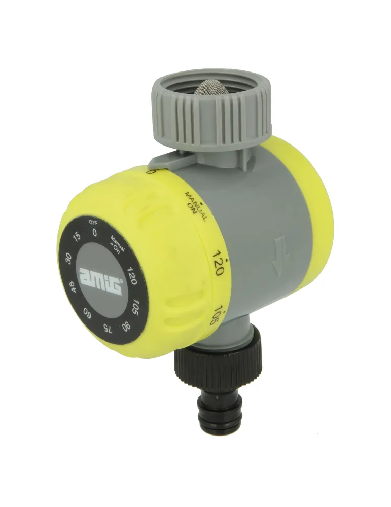 Programador de riego R42 - Ø60 x 80 mm - ABS / goma - Verde pistacho-Negro