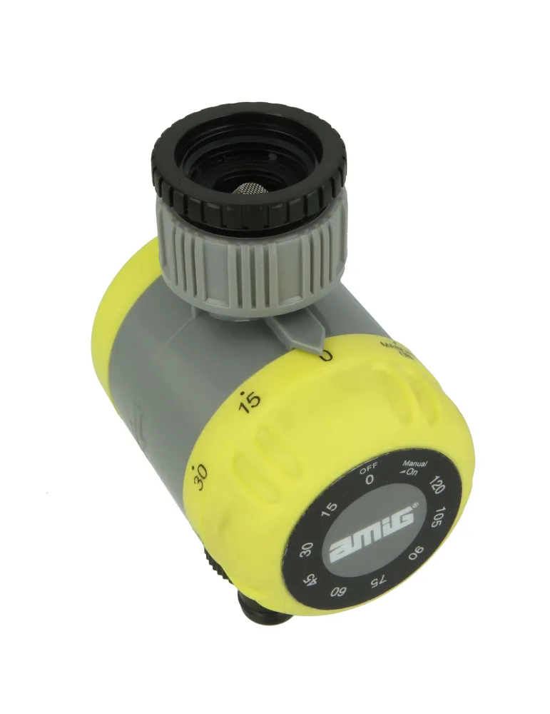 Programador de riego R42 - Ø60 x 80 mm - ABS / goma - Verde pistacho-Negro
