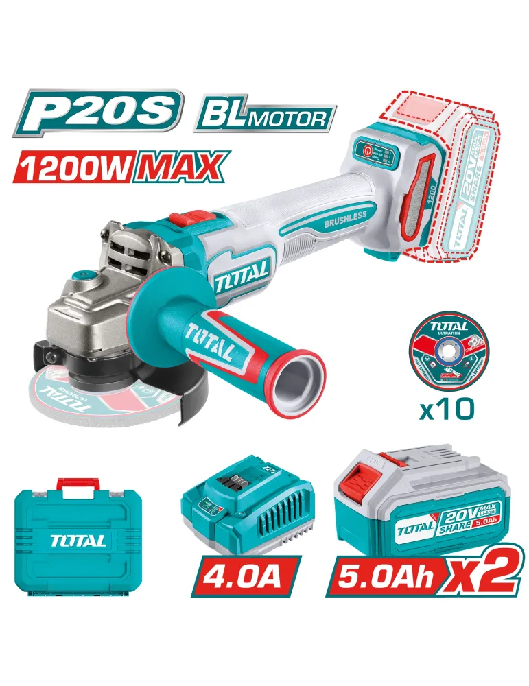 Amoladora Brushless a batería TAGLI2211532E - 20 V