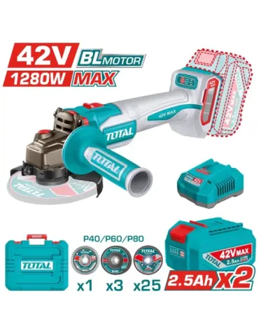 Amoladora Brushless a batería TAGLI4128112E - 42 V