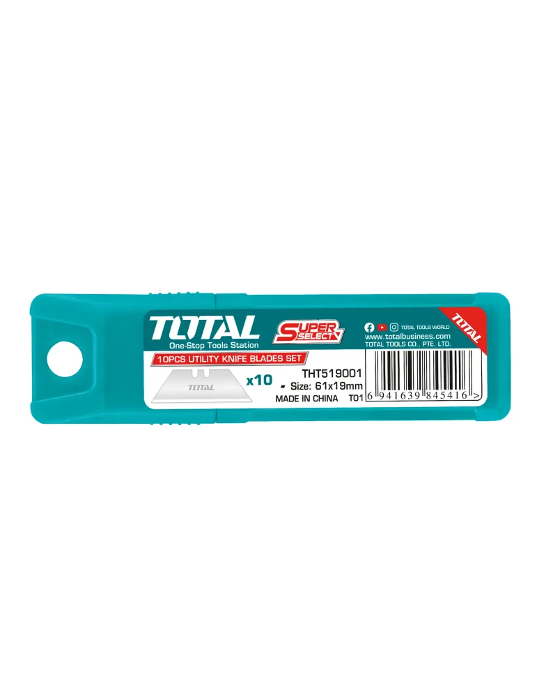 Recambio cuchillas navaja THT519001 - 61 x 19 mm