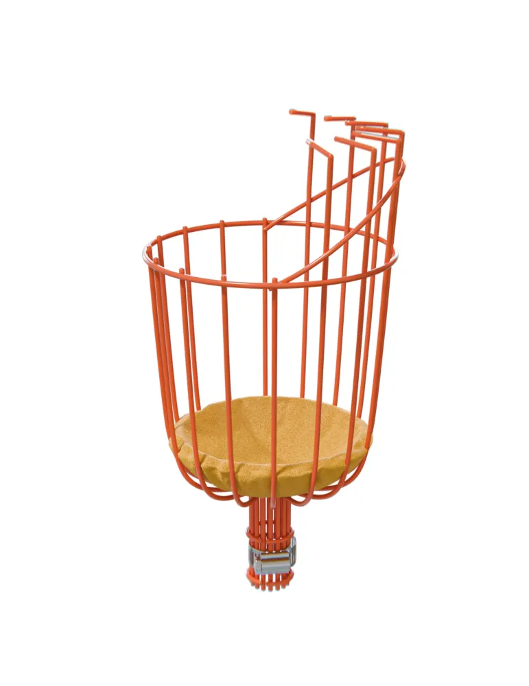 Recogedor de frutas P44 - Acero - Naranja