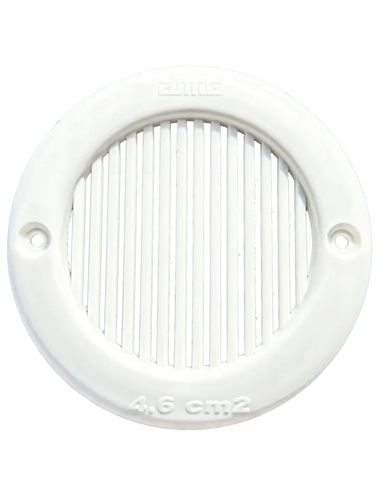 Rejilla ventilación 12 - Ø64 x 4 mm - ABS - Blanco