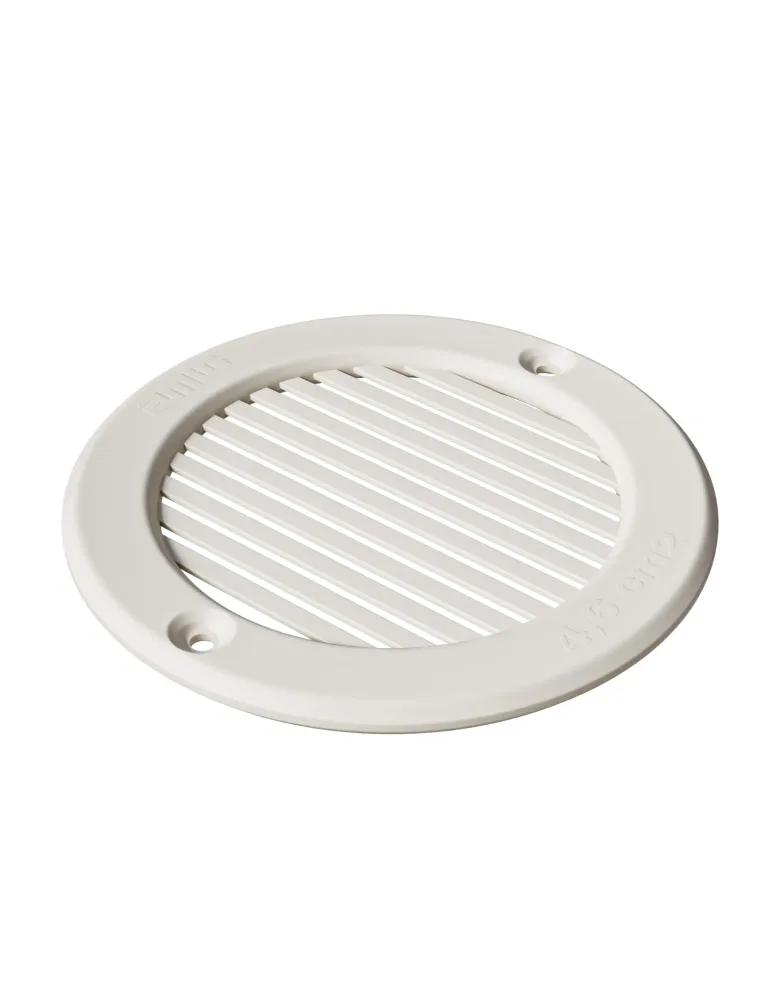 Rejilla ventilación 12 - Ø64 x 4 mm - ABS - Blanco