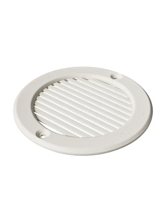 Rejilla ventilación 12 - Ø64 x 4 mm - ABS - Blanco