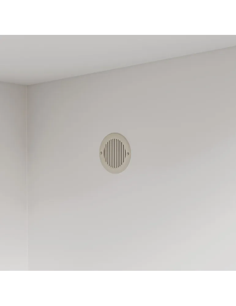 Rejilla ventilación 12 - Ø64 x 4 mm - ABS - Blanco