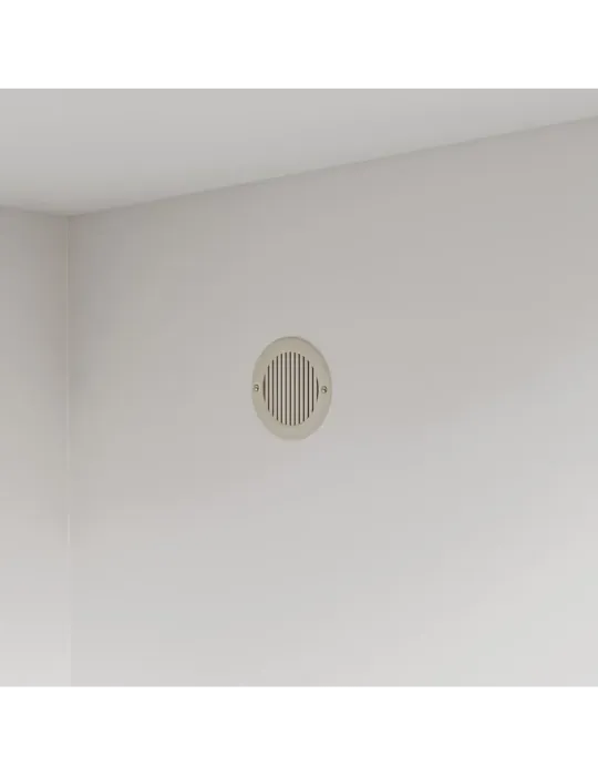 Rejilla ventilación 12 - Ø64 x 4 mm - ABS - Blanco