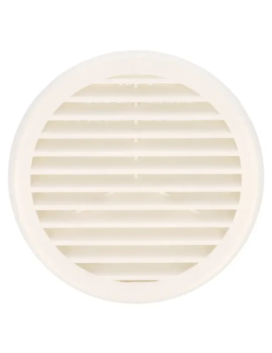 Rejilla ventilación autoblocante 10 - Ø136 x 30 mm - ABS - Blanco
