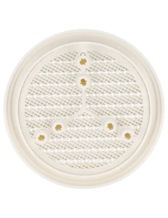 Rejilla ventilación autoblocante 10 - Ø136 x 30 mm - ABS - Blanco