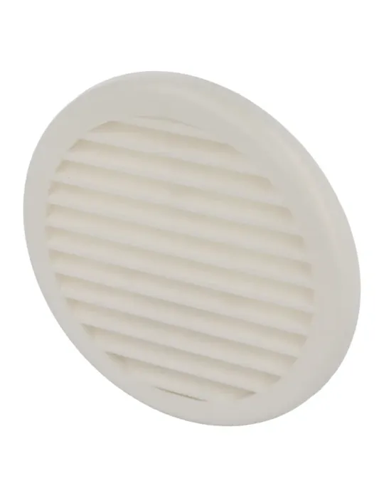 Rejilla ventilación autoblocante 10 - Ø136 x 30 mm - ABS - Blanco