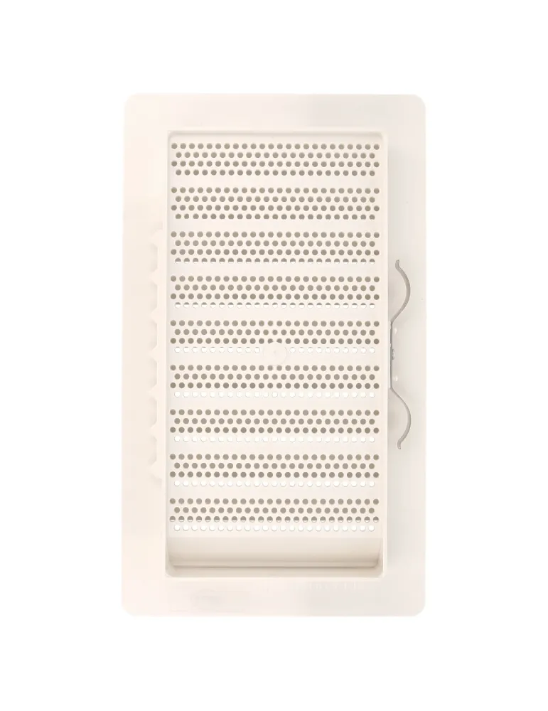 Rejilla ventilación autoblocante 7 - 200 x 140 mm - ABS - Blanco