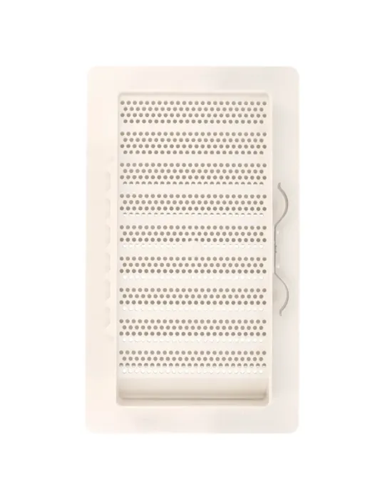 Rejilla ventilación autoblocante 7 - 200 x 140 mm - ABS - Blanco