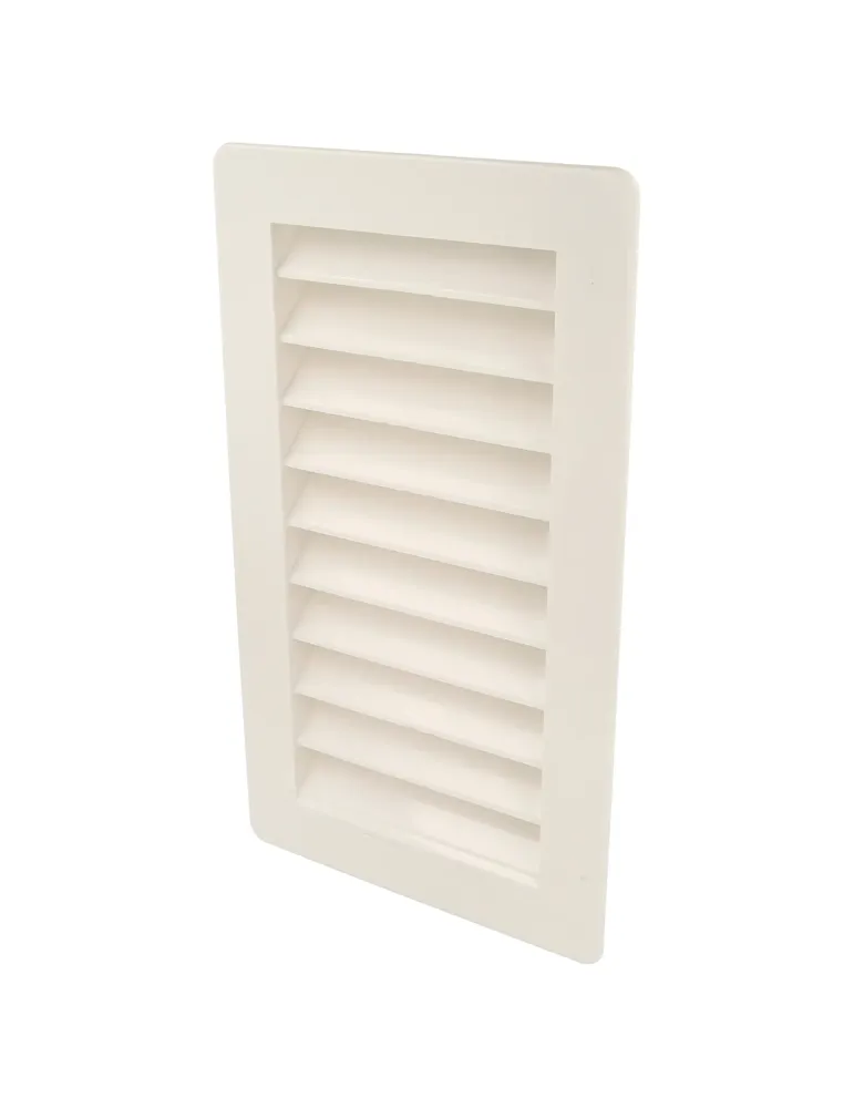 Rejilla ventilación autoblocante 7 - 200 x 140 mm - ABS - Blanco