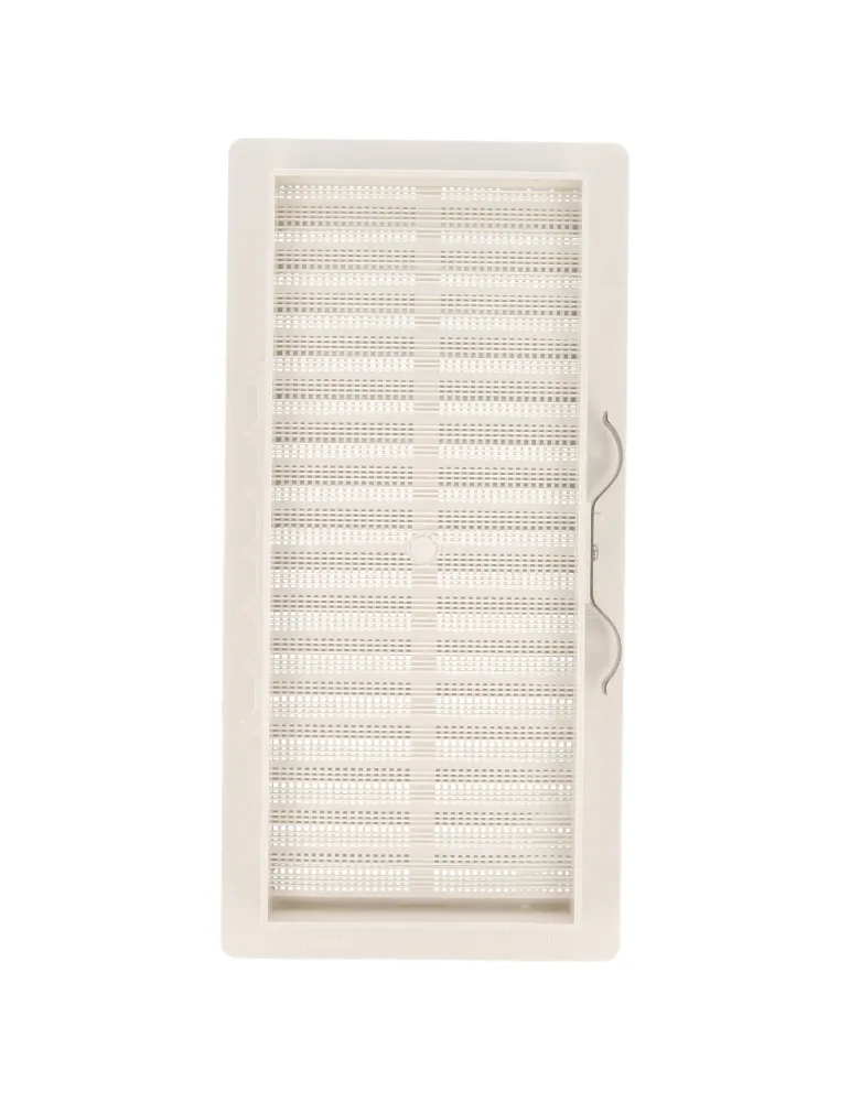 Rejilla ventilación autoblocante 8 - 250 x 120 mm - ABS - Blanco