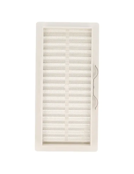 Rejilla ventilación autoblocante 8 - 250 x 120 mm - ABS - Blanco