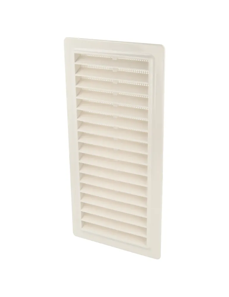 Rejilla ventilación autoblocante 8 - 250 x 120 mm - ABS - Blanco