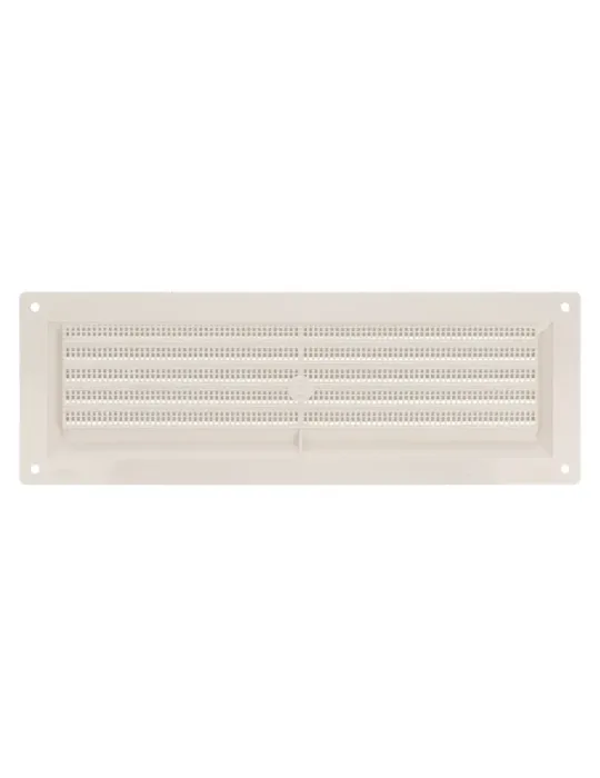 Rejilla ventilación autoblocante 9 - 260 x 90 mm - ABS - Blanco