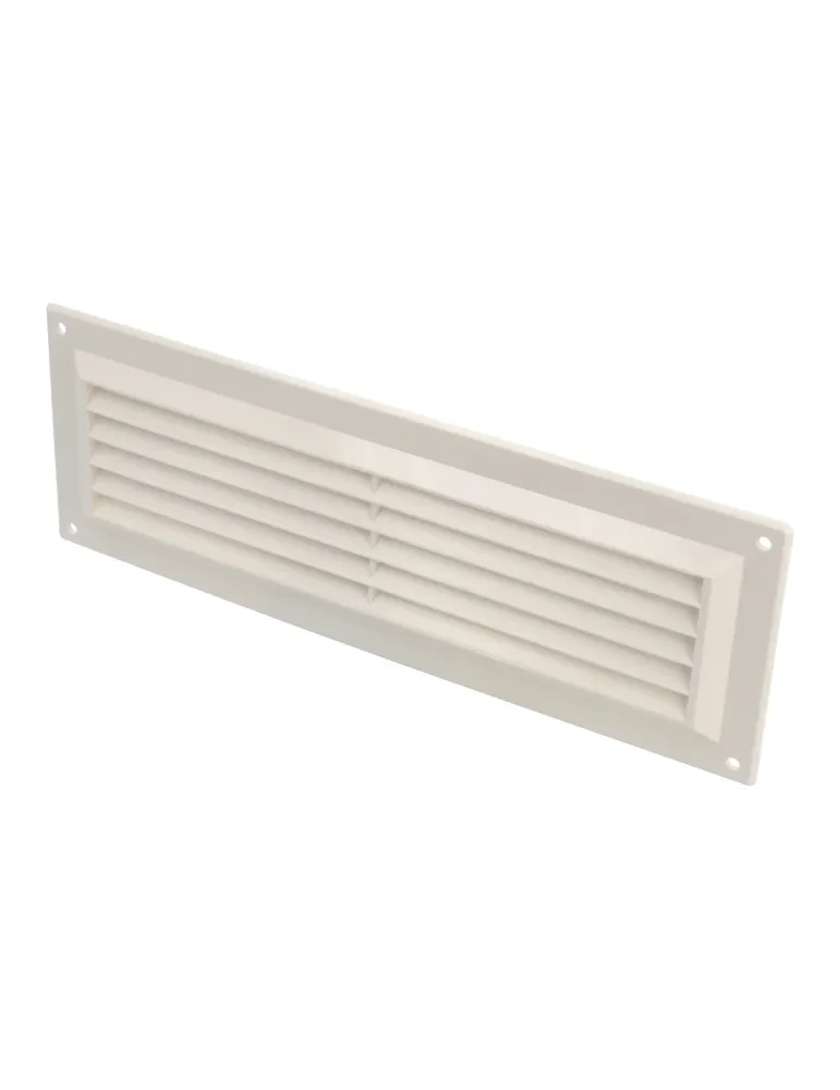 Rejilla ventilación autoblocante 9 - 260 x 90 mm - ABS - Blanco