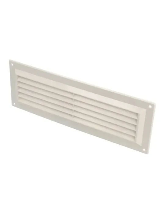 Rejilla ventilación autoblocante 9 - 260 x 90 mm - ABS - Blanco