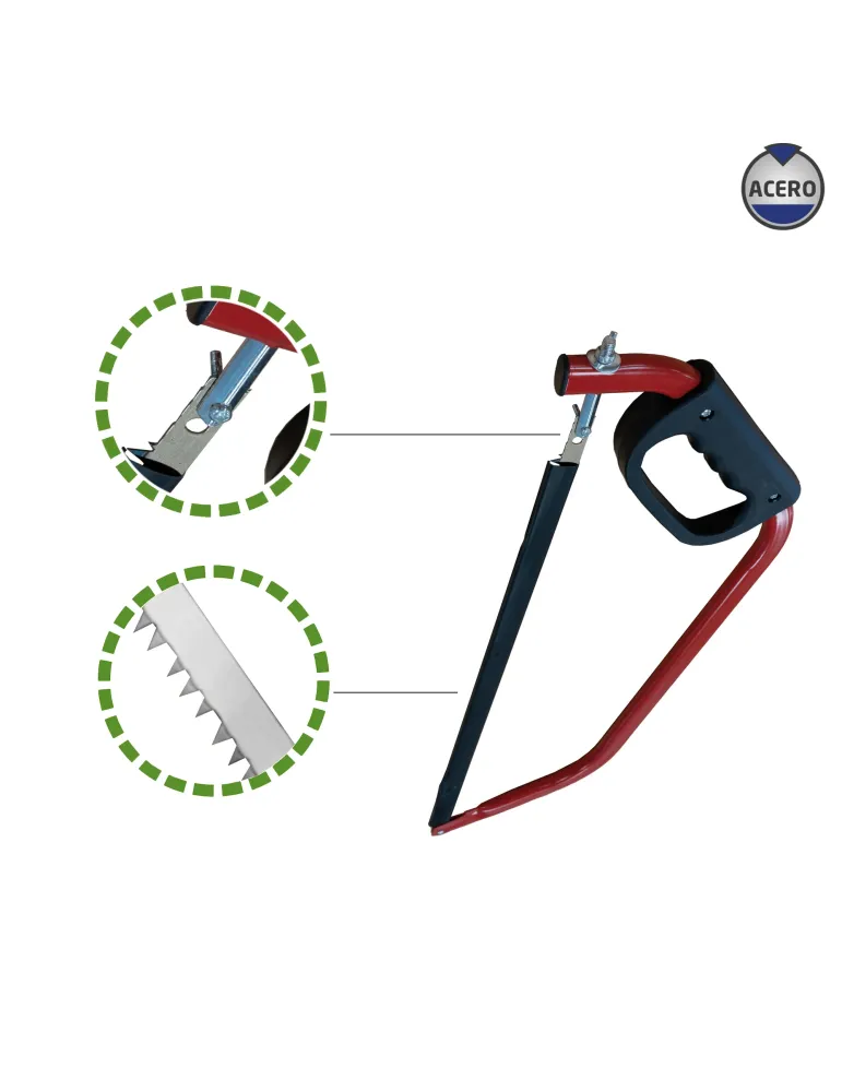 Arco tronzador P18 - 24'' - Acero - Rojo-Negro