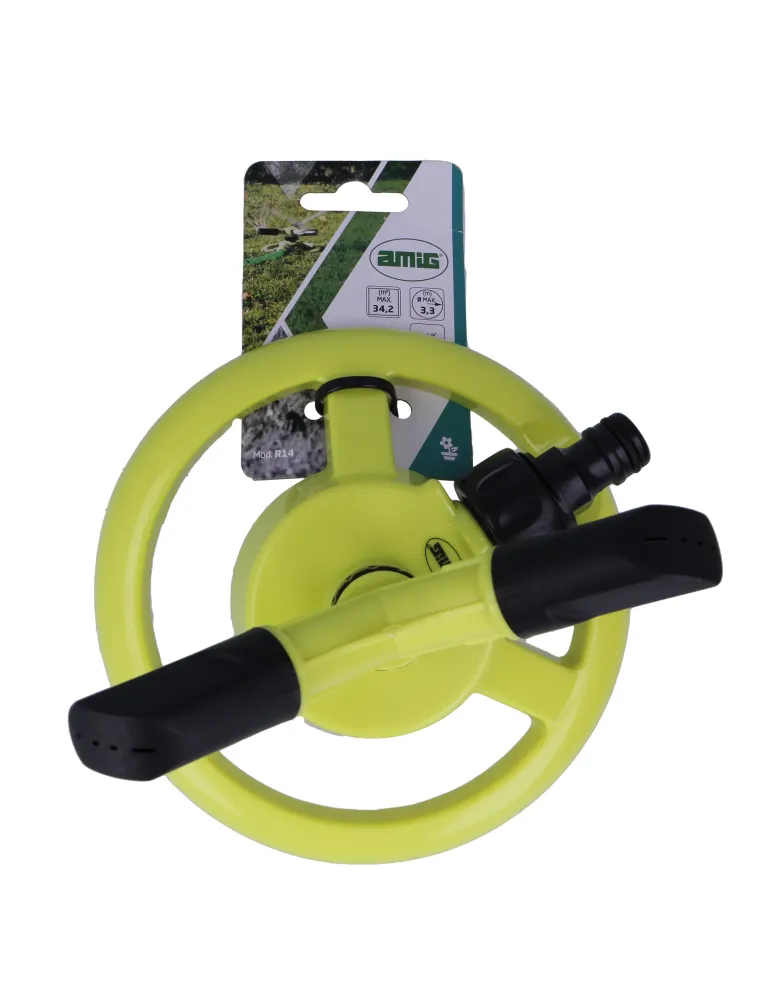 Aspersor rotativo R14 - Ø150 x 110 mm - ABS - Verde pistacho-Negro