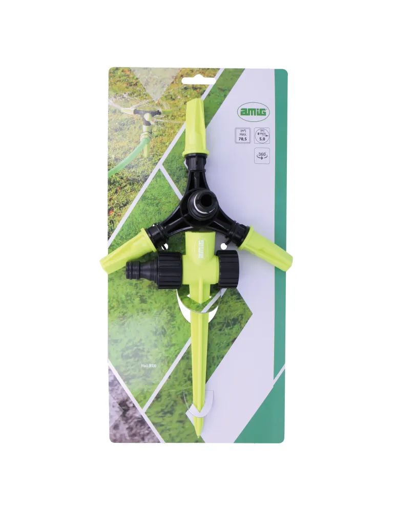 Aspersor rotativo R16 - Ø200 x 230 mm - ABS - Verde pistacho-Negro