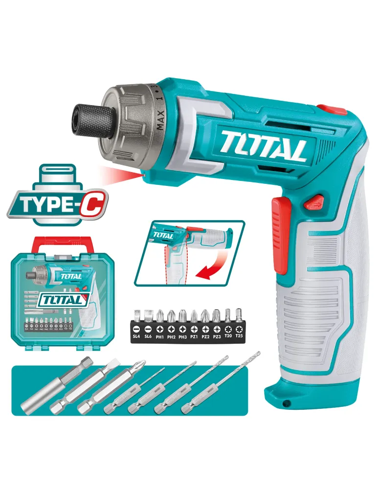 Atornillador articulado a batería TSDLI08025 - 8 V