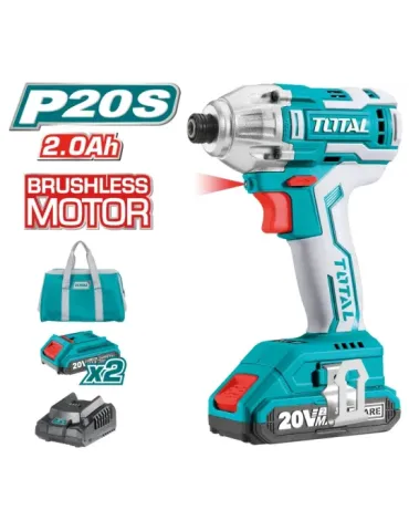 Atornillador impacto 1/4'' Brushless a batería TIRLI2002 - 20 V