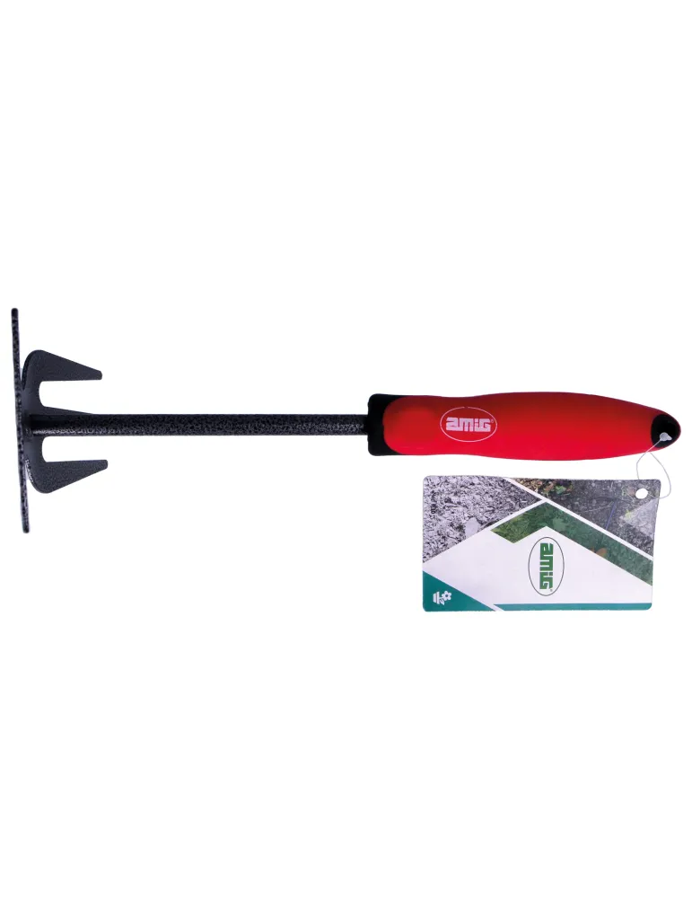Azuela y horquilla P30 - 13'' - Acero - Rojo-Negro