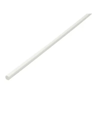 Barra redonda PVC - Ø8 mm - PVC - Blanco