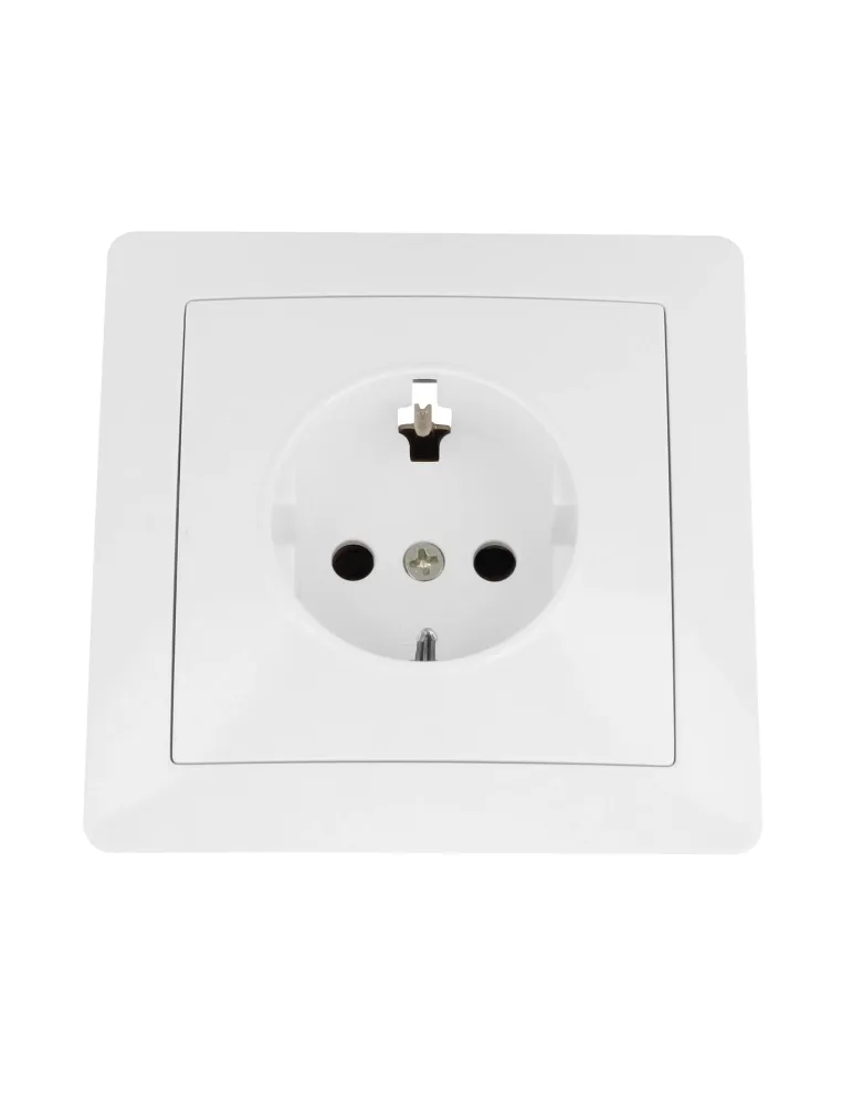Base de empotrar 4540 - 85 x 85 mm - Policarbonato - Blanco
