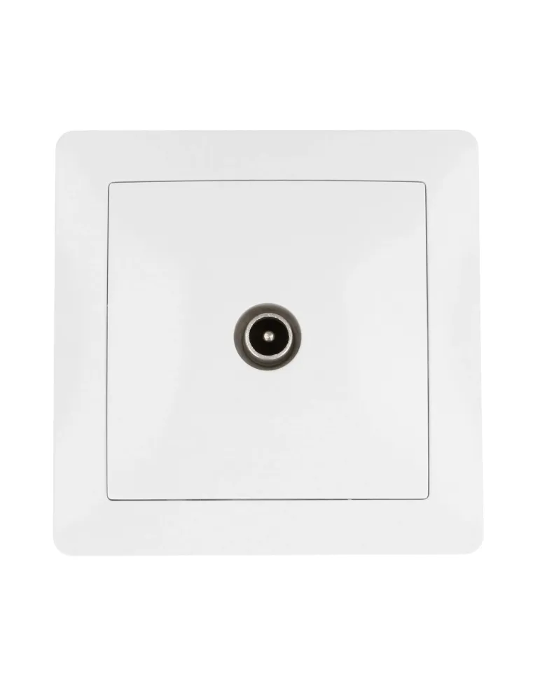 Base de empotrar TV 4550 - 85 x 85 mm - Policarbonato - Blanco