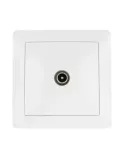 Base de empotrar TV 4550 - 85 x 85 mm - Policarbonato - Blanco