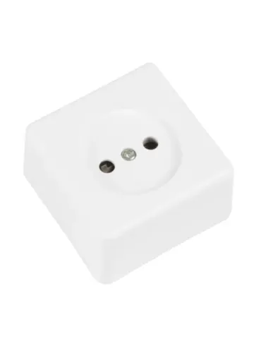 Base de sobreponer 384 - 60 x 60 mm - Policarbonato - Blanco