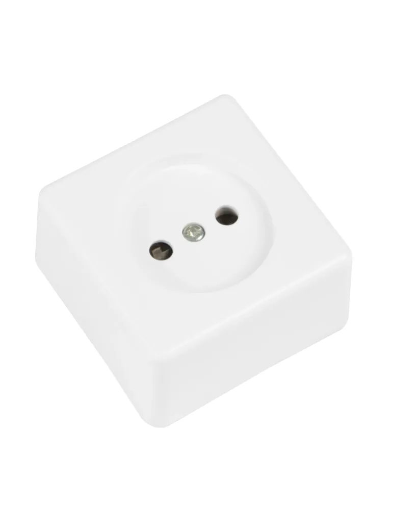 Base de sobreponer 384 - 60 x 60 mm - Policarbonato - Blanco