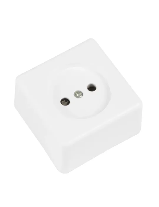 Base de sobreponer 384 - 60 x 60 mm - Policarbonato - Blanco