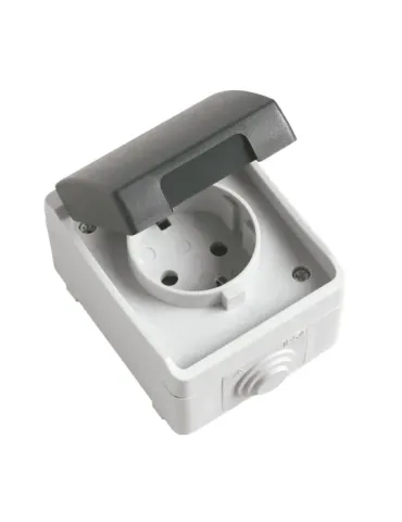 Base estanca IP54-IP44 3600 - 90 x 65 x 52 mm - Policarbonato - Gris