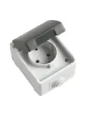 Base estanca IP54-IP44 3600 - 90 x 65 x 52 mm - Policarbonato - Gris