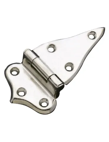 Bisagra 1 - 80 x 46 mm - Acero - Niquelado