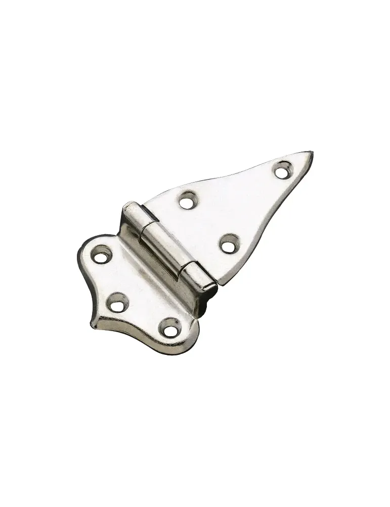 Bisagra 1 - 80 x 46 mm - Acero - Niquelado