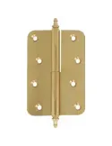 Bisagra 1070 - 80 x 60 x 2,5 mm - Latón - Pulido - Izquierda