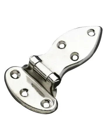 Bisagra 2 - 80 x 46 mm - Acero - Niquelado