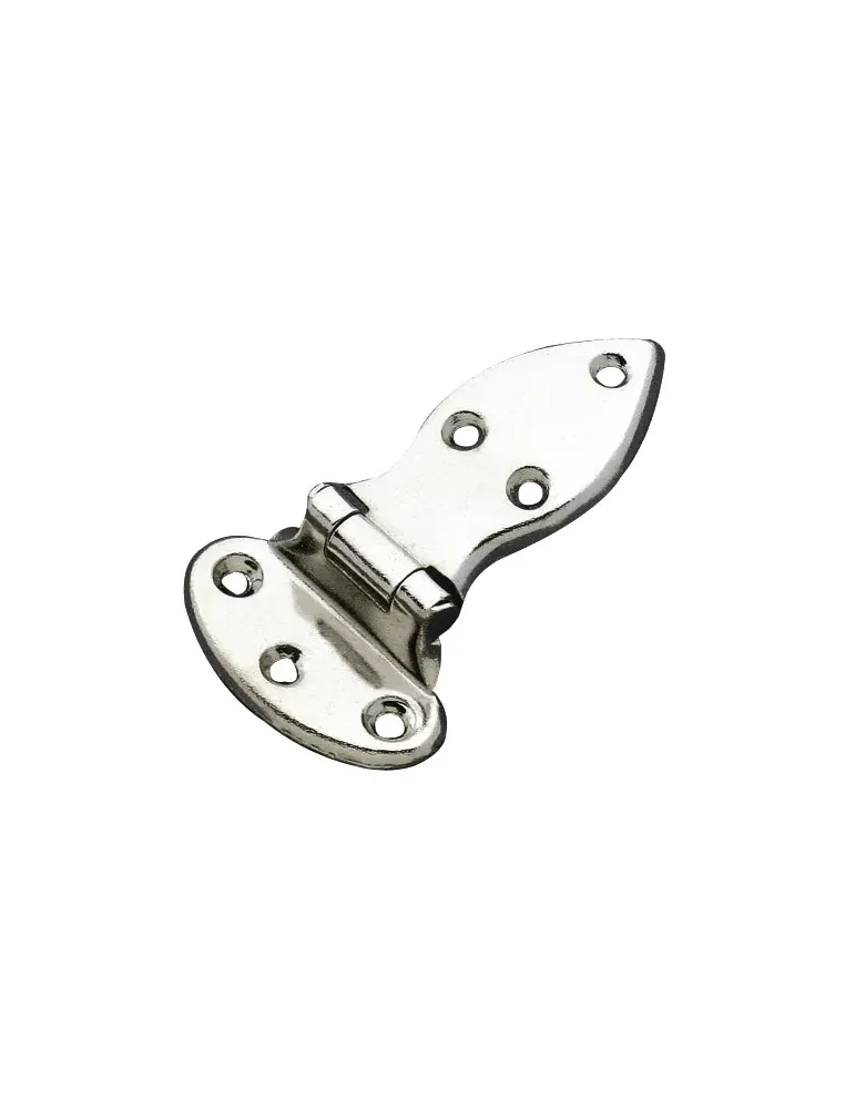 Bisagra 2 - 80 x 46 mm - Acero - Niquelado