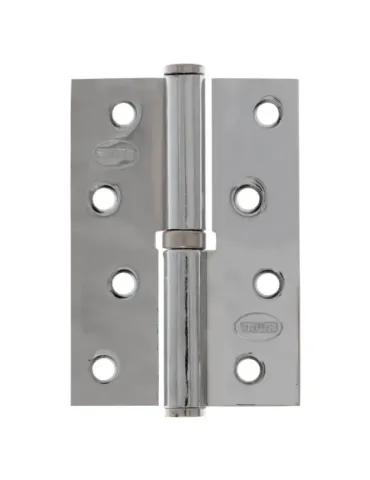Bisagra 5007 - 100 x 70 x 3 mm - Acero - Cromado brillo - Izquierda