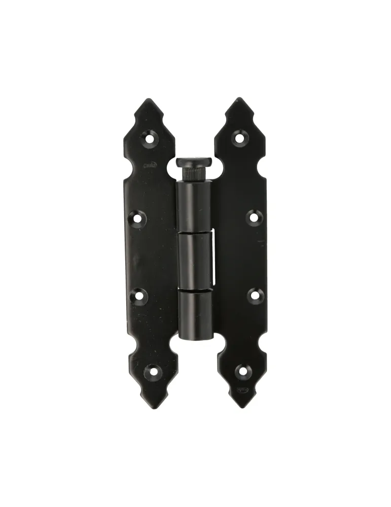 Bisagra 9110 - 200 x 90 mm - Acero - Negro