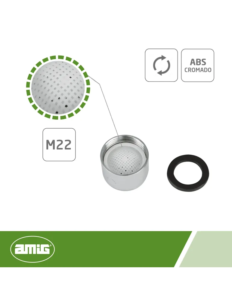 Aireador hembra 9912 - H22 - Cromado