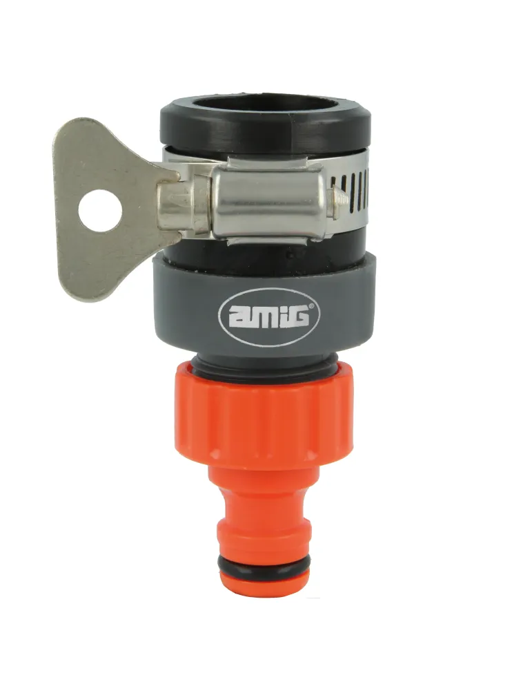 Adaptador grifo R04 PLUS - ABS / goma - Naranja-Gris