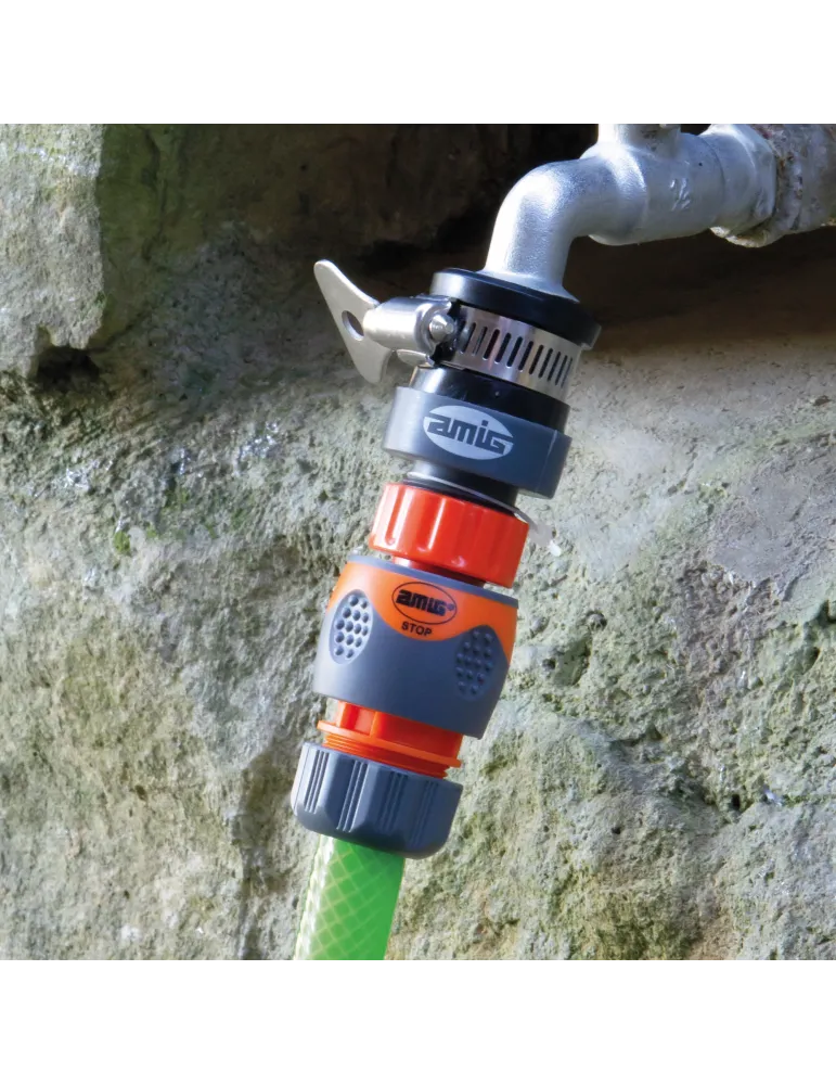 Adaptador grifo R04 PLUS - ABS / goma - Naranja-Gris